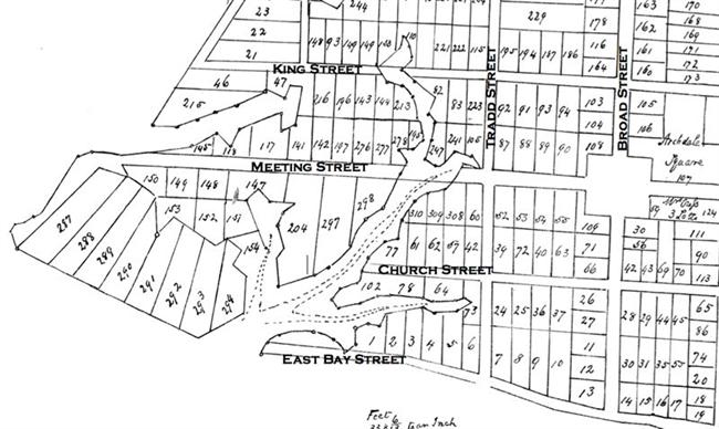 Charleston County Plat Map 12. Vanderhorst's Creek | Halsey Map Preservation Society Of Charleston